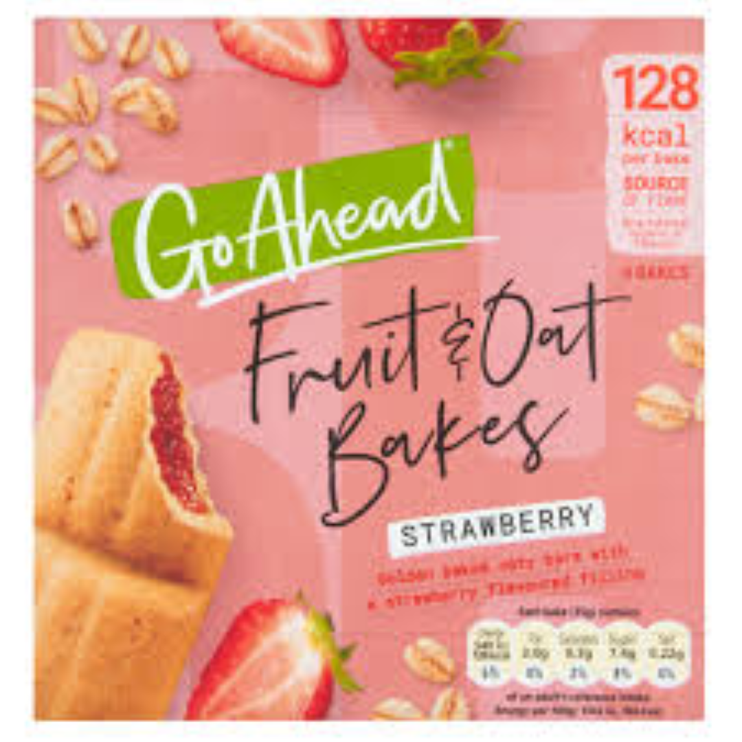 GO AHEAD FRUIT & OAT STRAWBERRY 210G